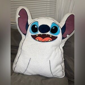 Disney Stitch Halloween Ghost Pillow Decorative Pillow Spooky White Blue